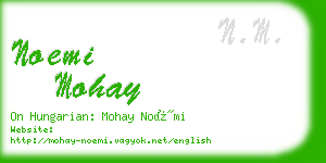 noemi mohay business card